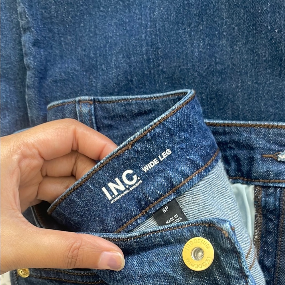 INC Wide Leg Denim Jeans 6P